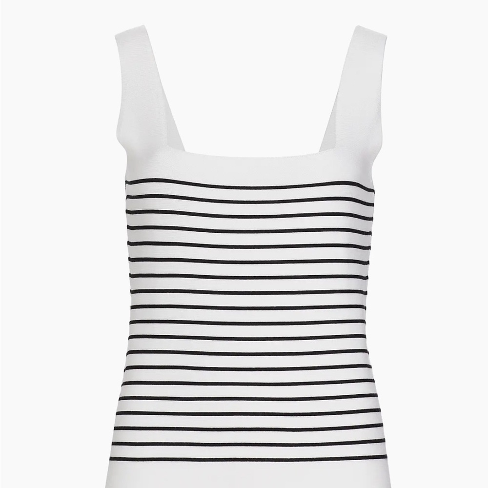 Striped Black And White Women's Top